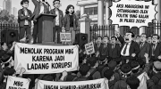 Aksi Mahasiswa Ditunggangi