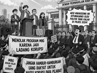 Aksi Mahasiswa Ditunggangi