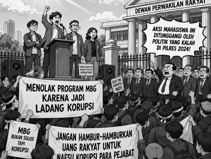 Aksi Mahasiswa Ditunggangi